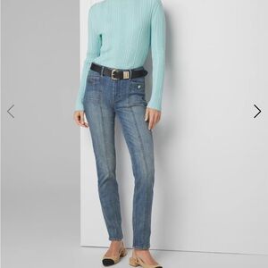 White House Black Market Blue Skinny Jeans